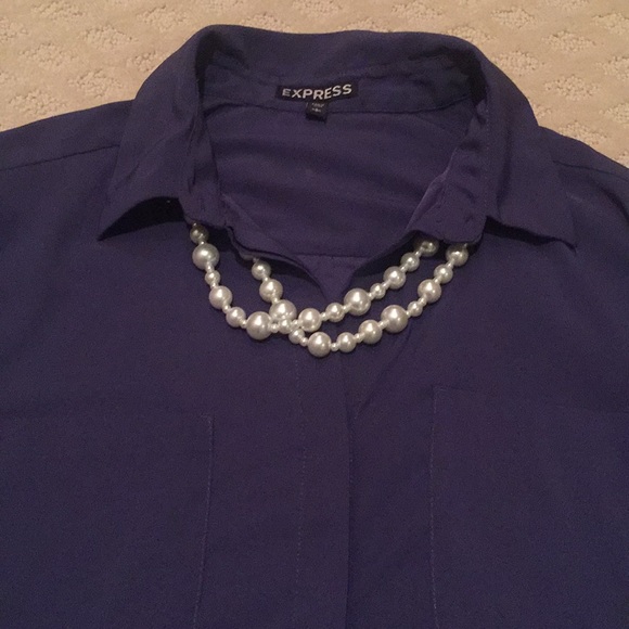 🎉Sale 🎉 Express  Size Large Short Sleeve Shirt - Picture 6 of 8